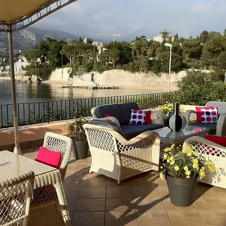 Cap Ferrat Luxury Terrace Sea Front Apartment Saint-Jean-Cap-Ferrat